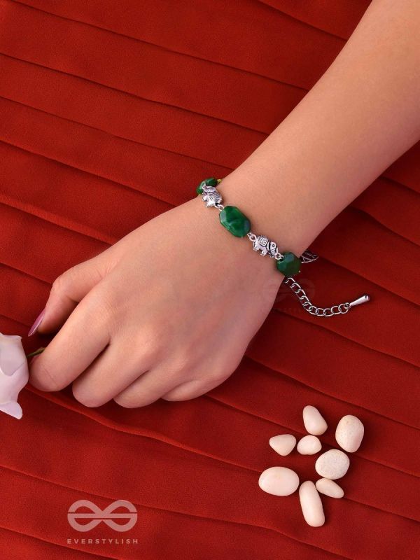 JUNGLE JIVE - OXIDISED EMBELLISHED BRACELET