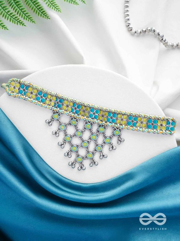 The Celestial Breeze - Statement Oxidised Neckpiece