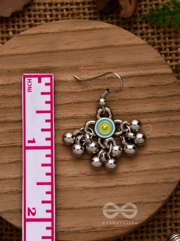 THE BLUEBELL SUNSHINE - OXIDISED EMBELLISHED EARRINGS