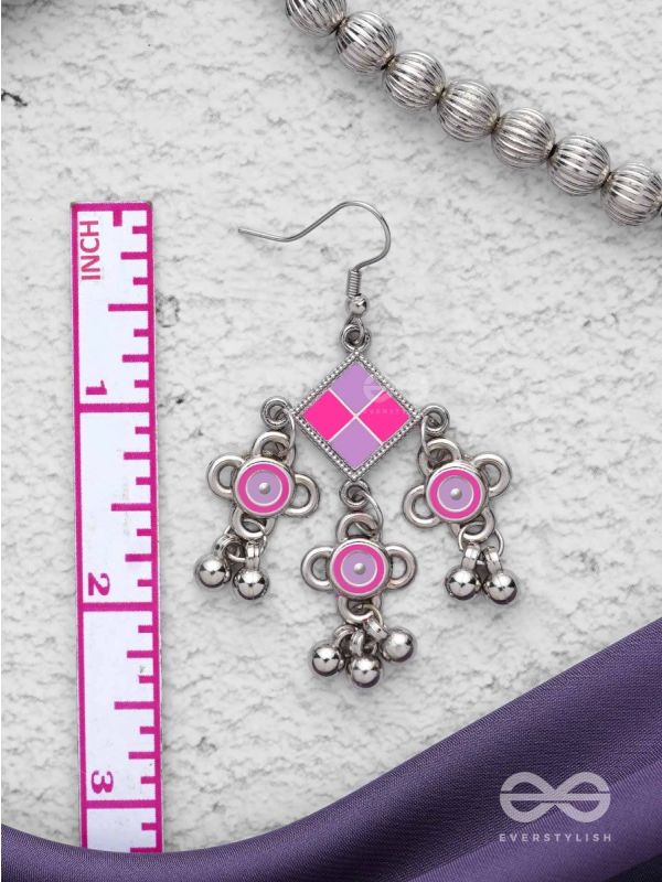 Dreamy Gala - Enamelled Oxidised Earrings