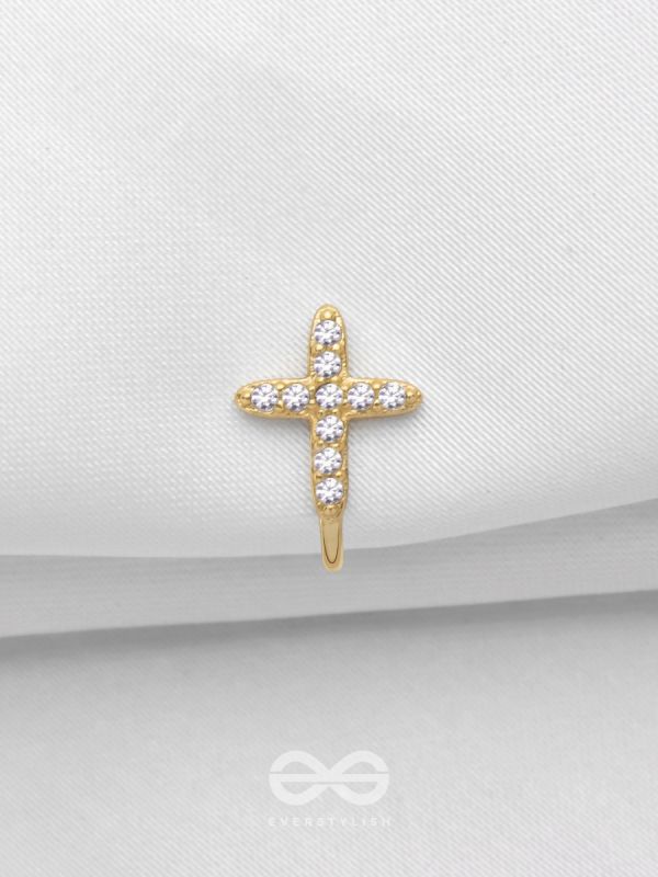 HEAVENLY HARMONY  - GOLDEN CZ NOSERING (NON-PIERCING)