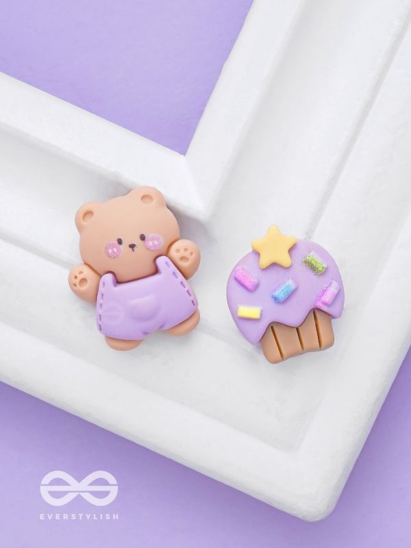 SUGARHUG & SNUGGLES - MISMATCHED ACRYLIC EARRINGS