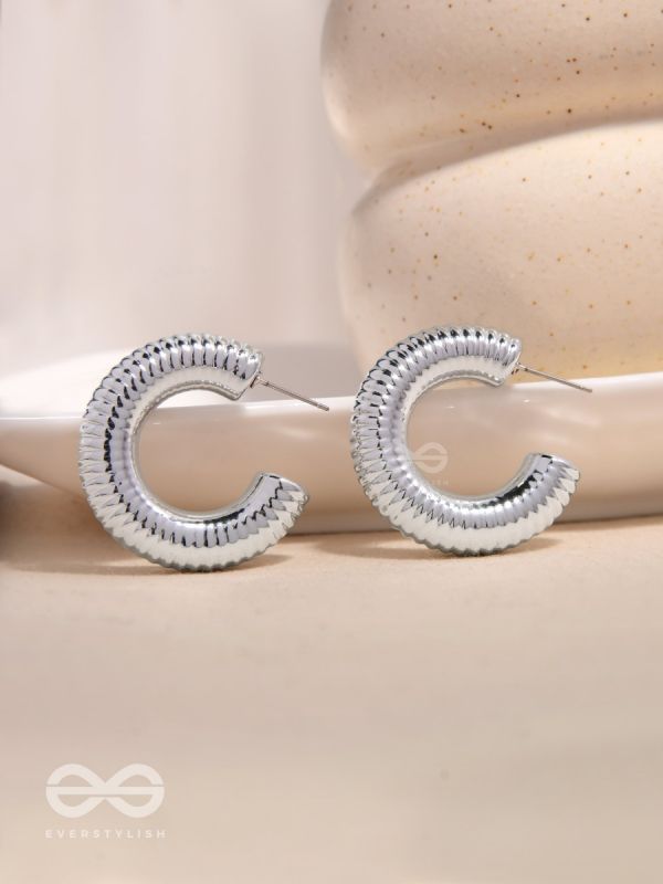Sunlit Harmony - Statement Silver Earrings