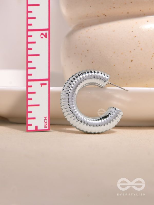 Sunlit Harmony - Statement Silver Earrings