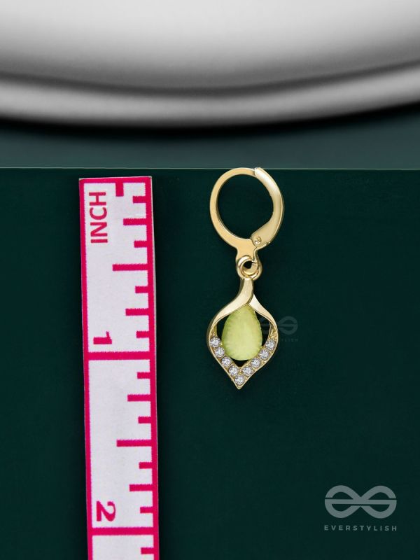 Aurora Canopy - Golden Embellished Earrings