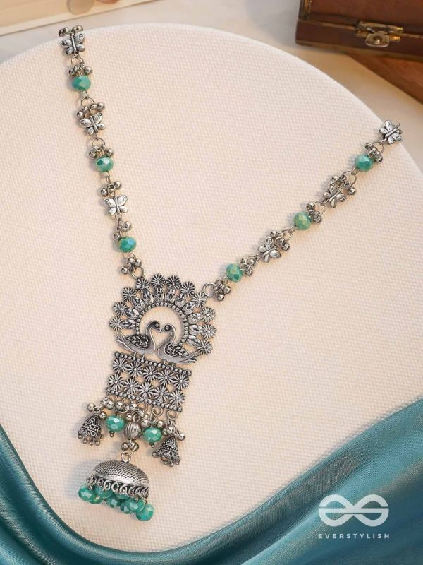 The Celestial Flutters - Statement Oxidised Neckpiece