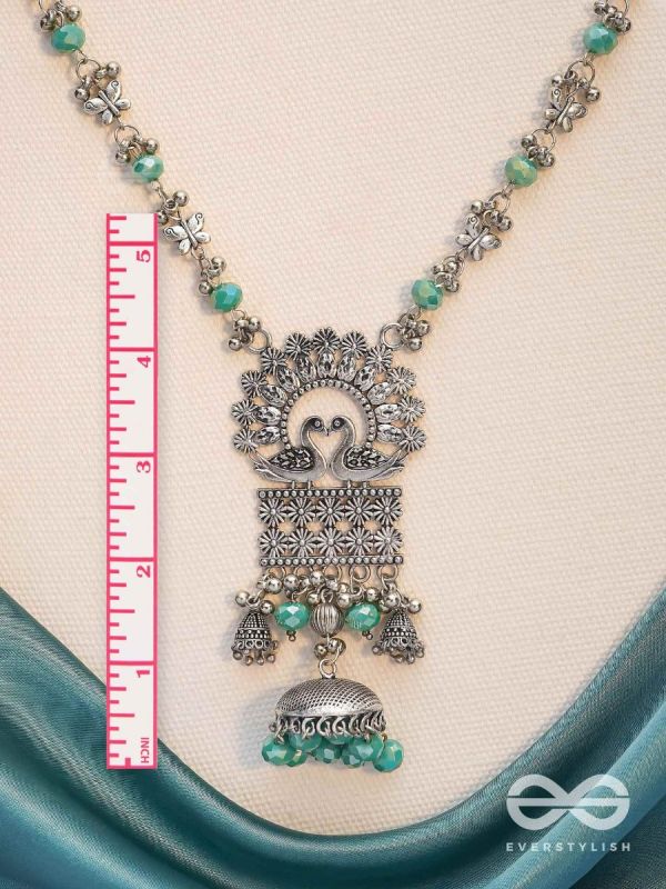 The Celestial Flutters - Statement Oxidised Neckpiece