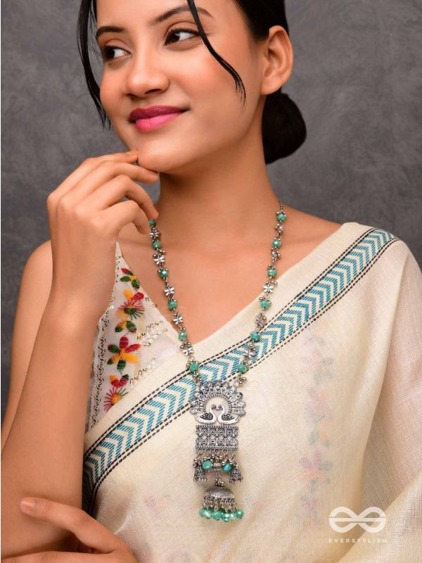 The Celestial Flutters - Statement Oxidised Neckpiece