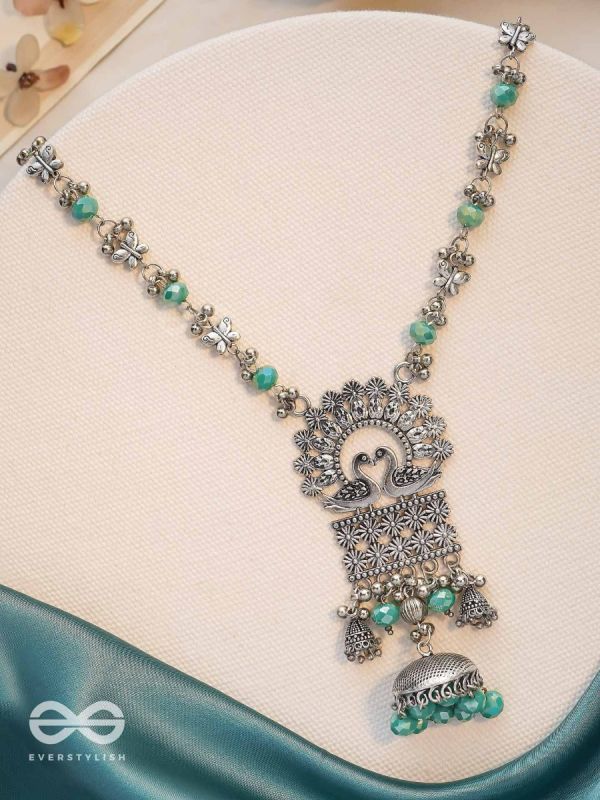 The Celestial Flutters - Statement Oxidised Neckpiece