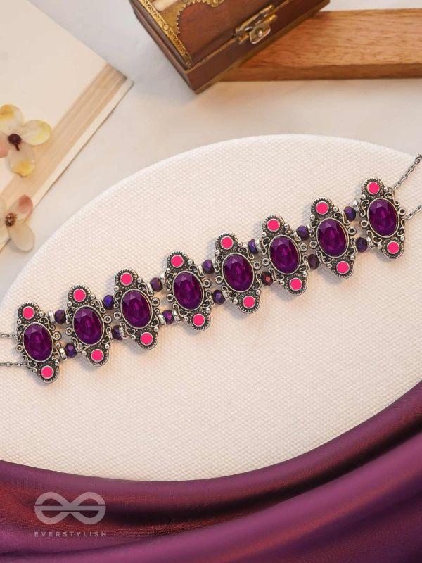 The Purple Passion - Statement Oxidised Neckpiece