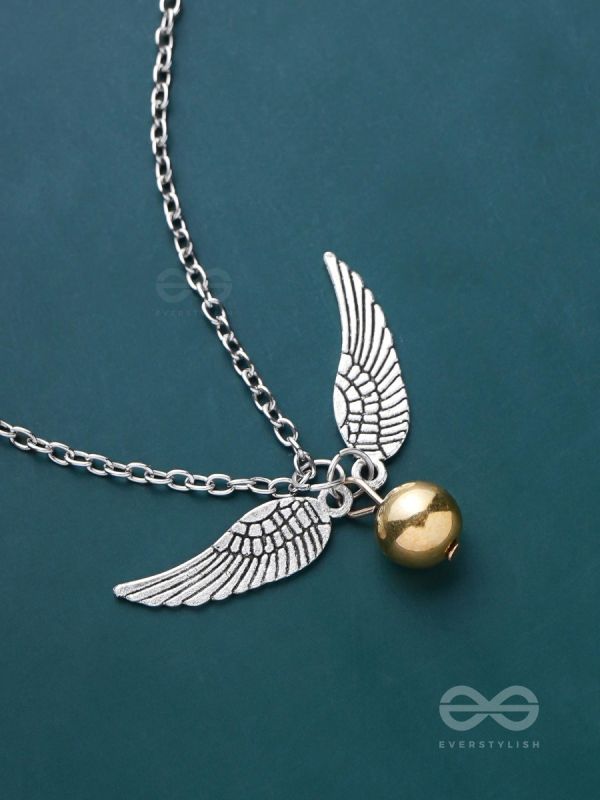 Resting Quidditch - Statement Silver Pendant