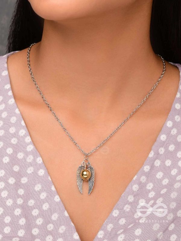 Resting Quidditch - Statement Silver Pendant