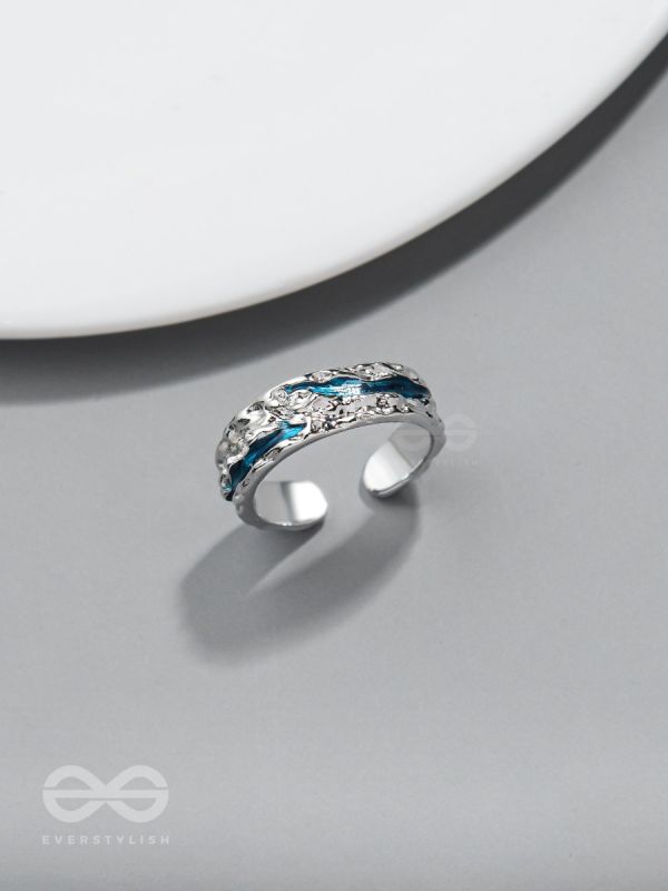 The Teal River - Silver Ring