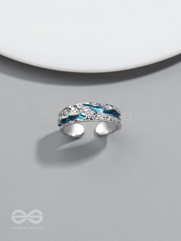 The Teal River - Silver Ring