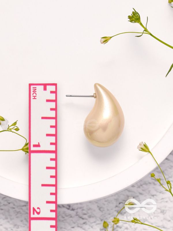 Glitter Drops - Holographic Acrylic Earrings (Golden)