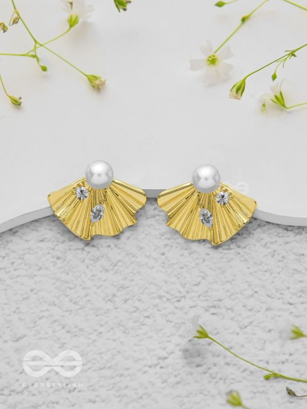 Marine Marvels - Golden Stud Earrings