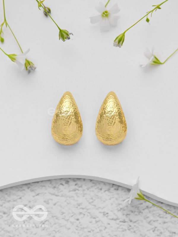 Gilded Illumination - Golden Earrings