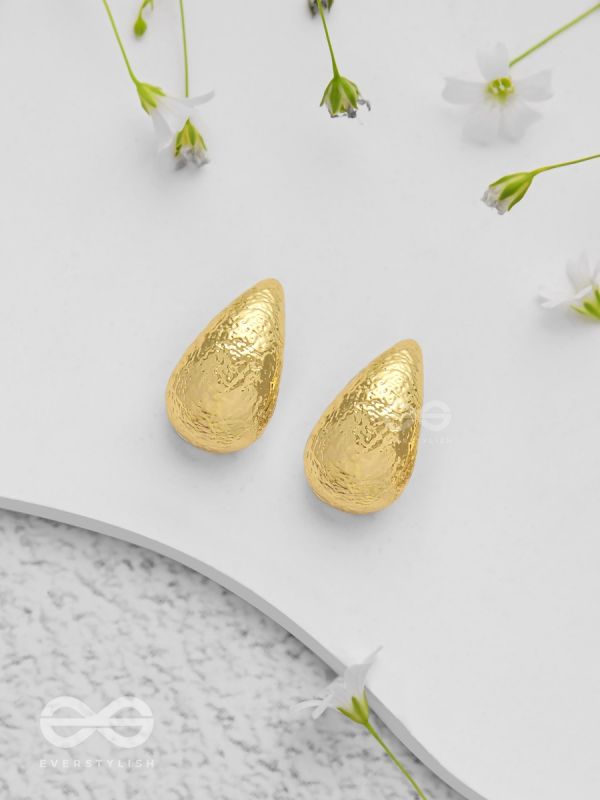 Gilded Illumination - Golden Earrings