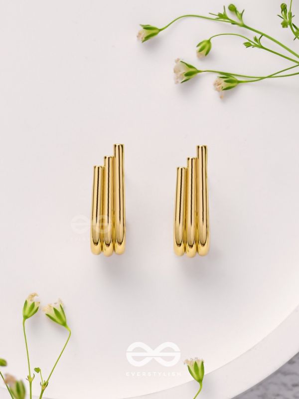 Brilliant Beams - Golden Earrings