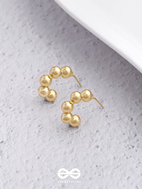 Spell Beads - Classy  Golden  Earrings  