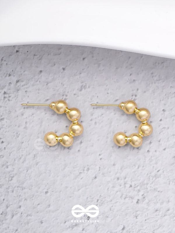 Spell Beads - Classy  Golden  Earrings  