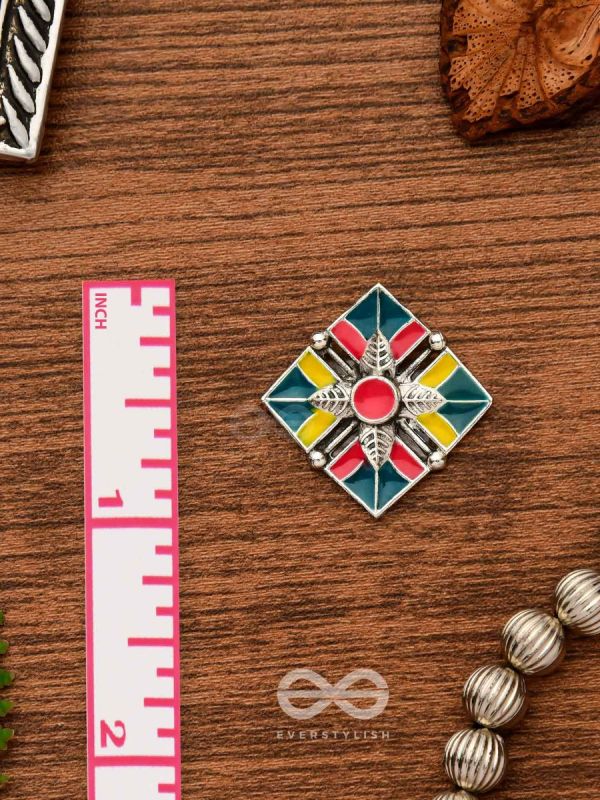 The Homestead Hues- Enamelled Oxidised Earrings