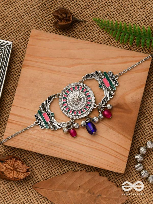 The Glorious Legacy - Enamelled Oxidised Neckpiece