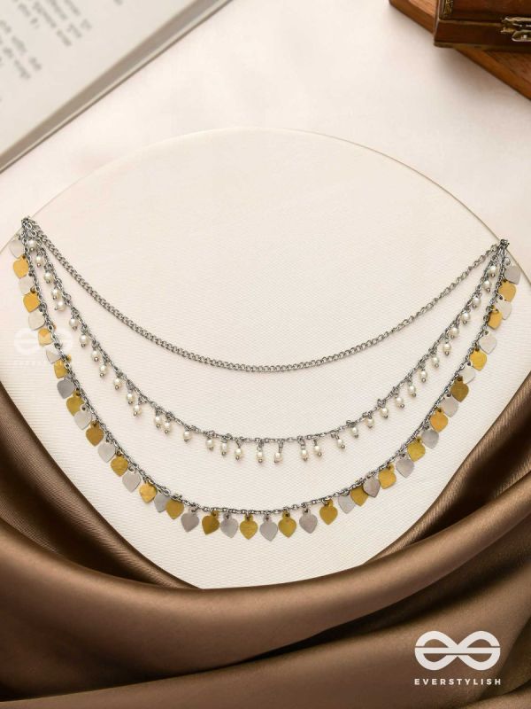 The Spellbinding Chimes - Beads And Coins Multilayered Neckpiece