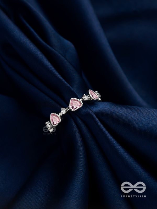 Mi Amor - Silver Embellished Ring (Adjustable)