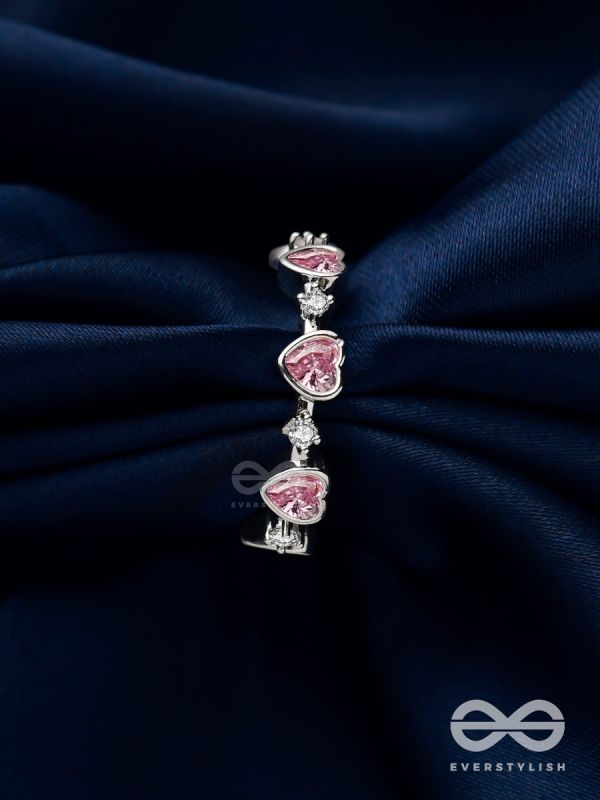 Mi Amor - Silver Embellished Ring (Adjustable)