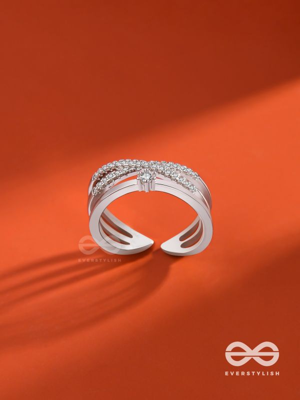 The Precious Proposal - Cubic Zirconia Silver Ring (Adjustable)