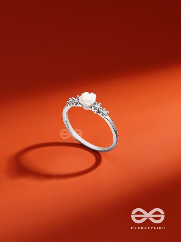 The Pure Rose - Silver Embellished Ring