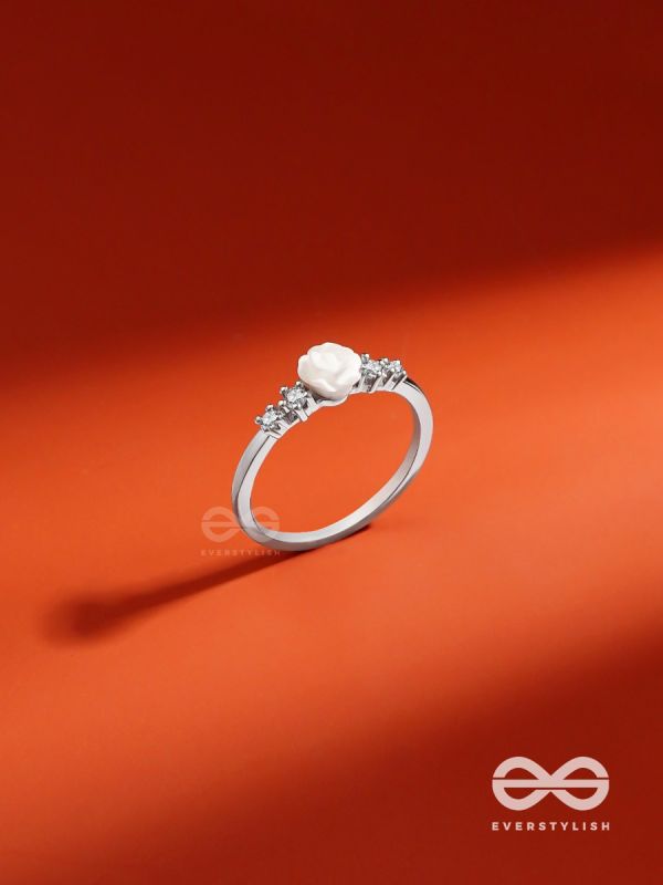 The Pure Rose - Silver Embellished Ring