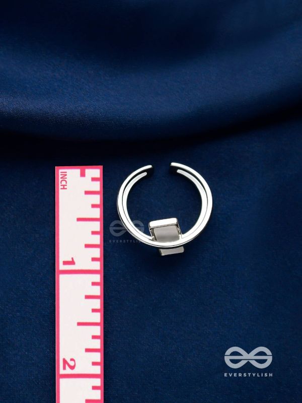 The Band Of Grace - Silver Cubic Zirconia Ring (Adjustable)