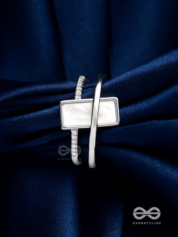 The Band Of Grace - Silver Cubic Zirconia Ring (Adjustable)