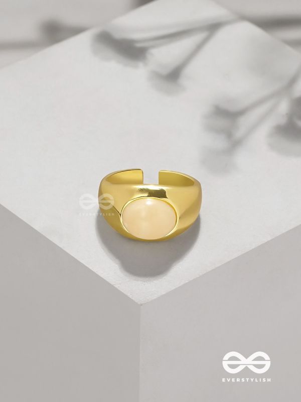The Latte Lullaby - Golden Ring (Adjustable)