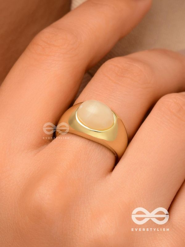 The Latte Lullaby - Golden Ring (Adjustable)