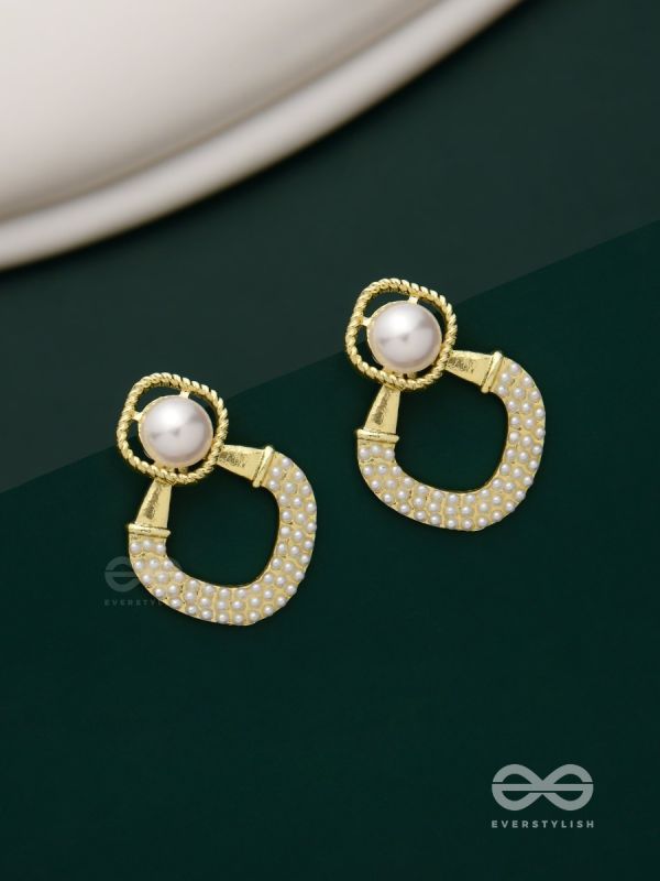 Celestial Pearls- Elegant pearl earrings