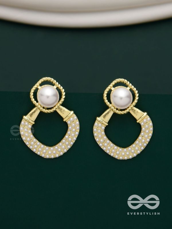 Celestial Pearls- Elegant pearl earrings