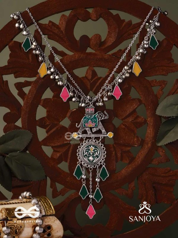 NOMAD SPIRIT – COLORFUL TRIBAL STATEMENT NECKLACE