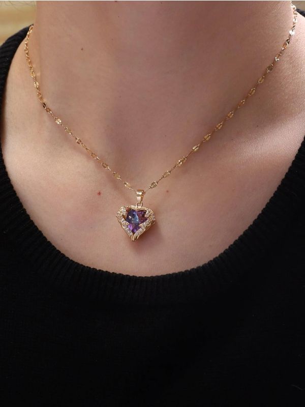 Glittering Heart - Crystal Love Pendant