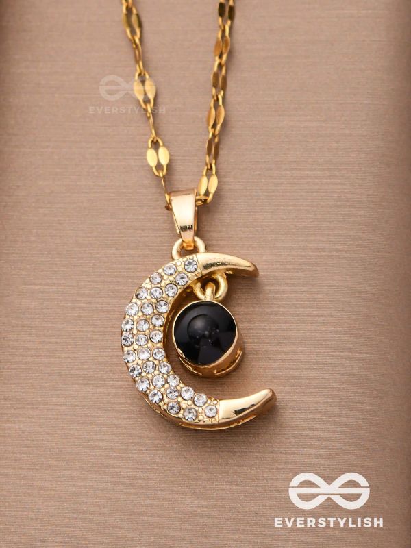 Lunar Glow - Crescent Moon Pendant