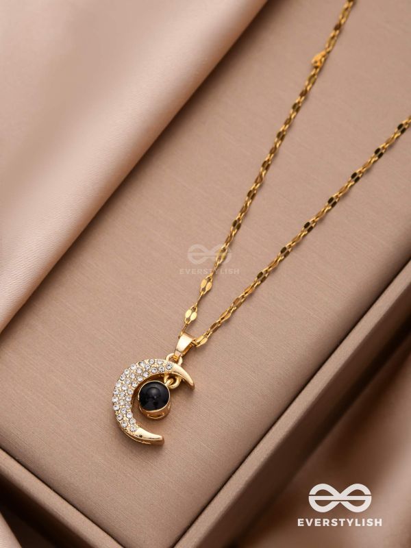 Lunar Glow - Crescent Moon Pendant