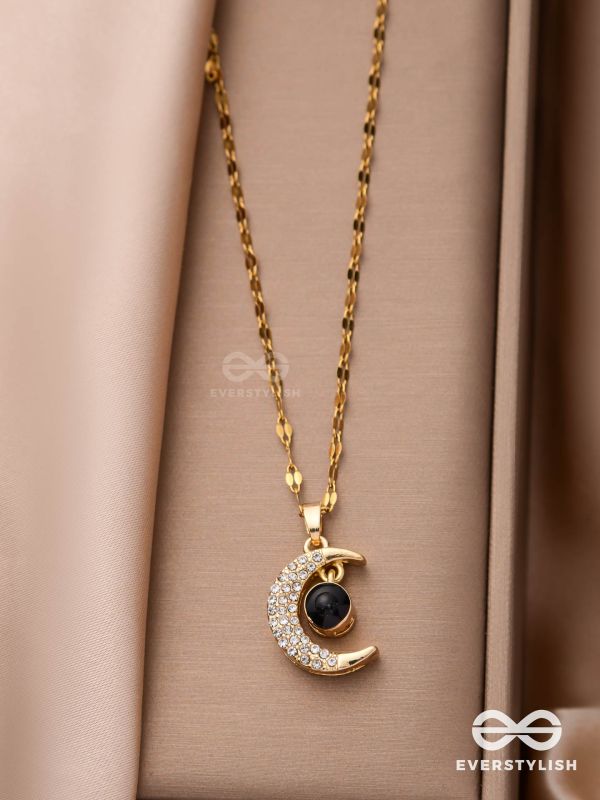 Lunar Glow - Crescent Moon Pendant