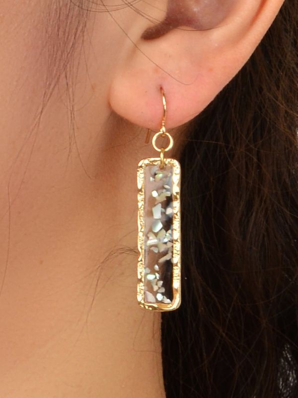 GOLDEN MIRAGE - GLITTER RESIN EARRINGS