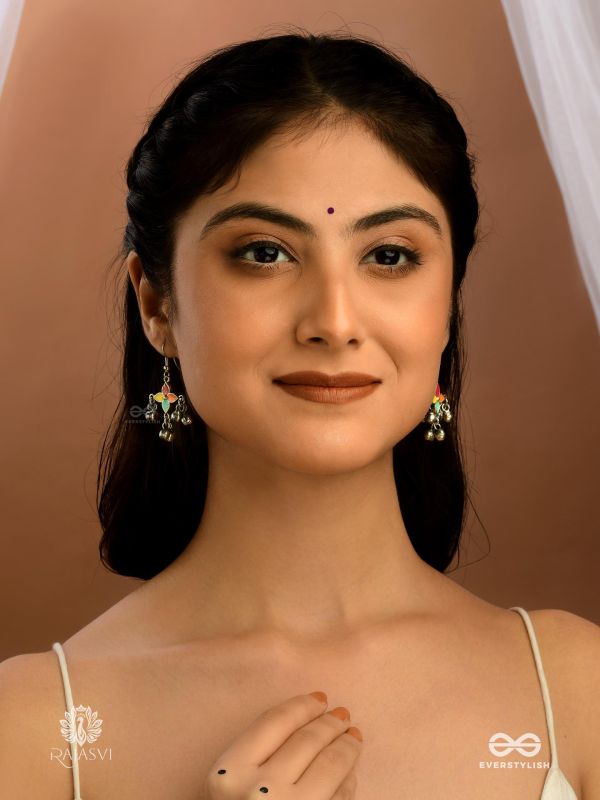 CARNIVAL BLOOM – MULTICOLOR FLORAL EARRINGS 