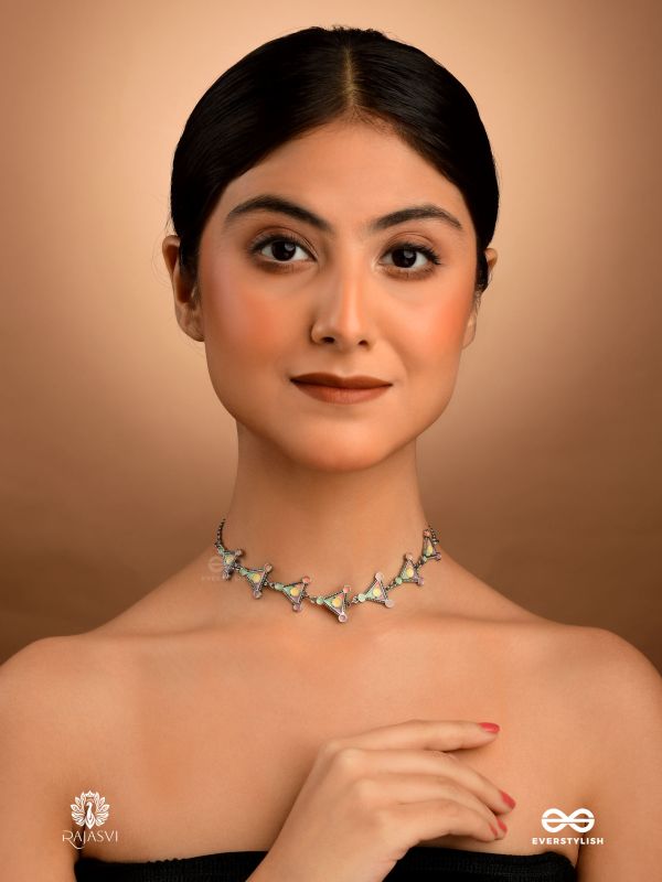 TRIBAL TRIAD - MULTICOLOUR ENAMEL NECKPIECE