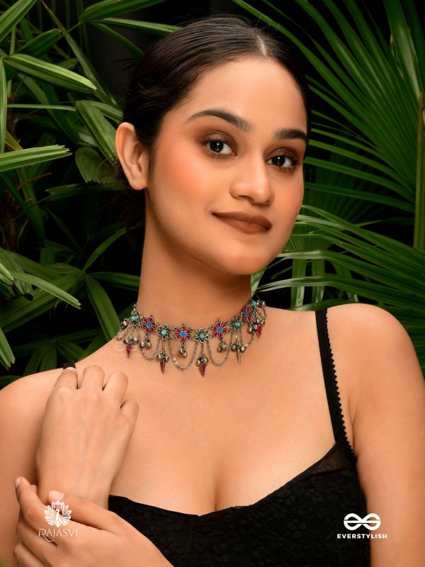 NOMAD CHARM - VIBRANT OXIDISED NECKLACE