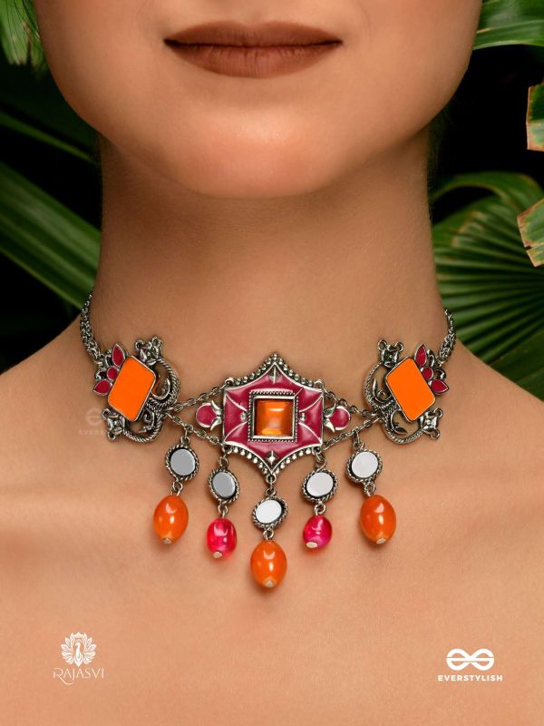 RANGREZ RETRO - SILVER TRIBAL CHOKER