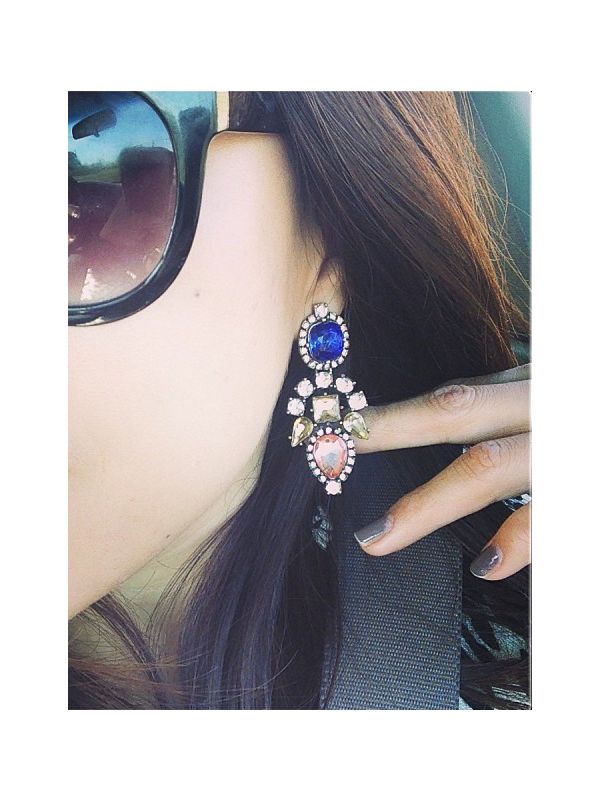 Twinkle in My Eyes Earrings- Midnight Blue